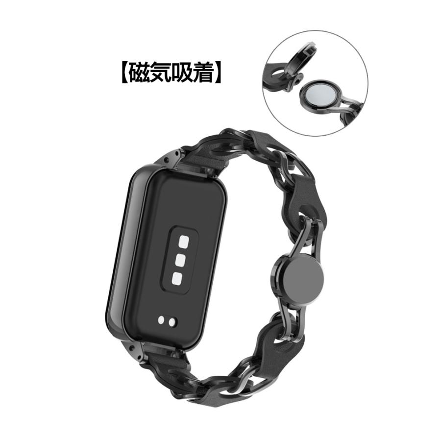Xiaomi Smart Band 8 Active 交換 バンド オシャレな 高級ステンレス