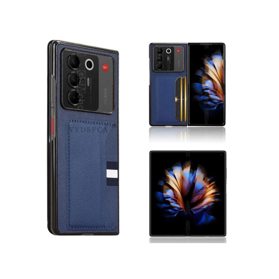 nubia Fold ケース 耐衝撃 カバー 折りたたみ型 ヌビア フォールド