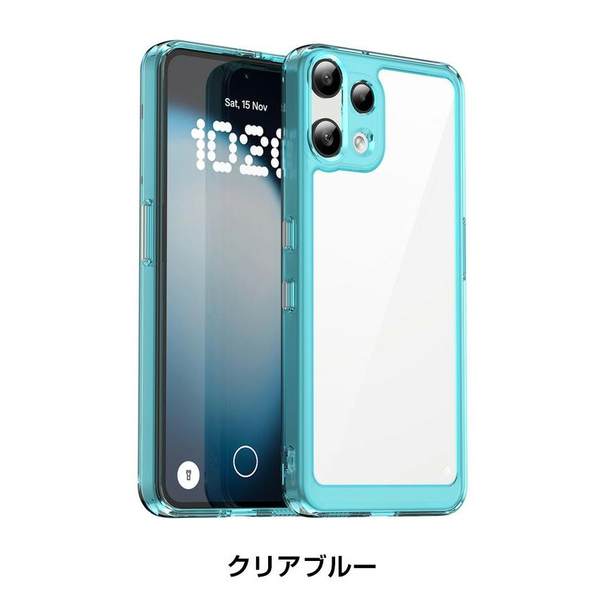 3*1様 Nothing Phone (3a) ブルー 社外品ケース付き Nothing Phone (3a) Lite スマホ用の衝撃に強い TPU素材 人気