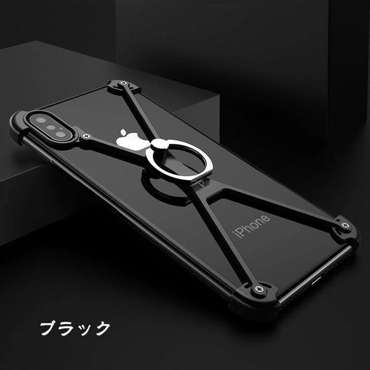 「ポイント」Apple iPhone X XS アルミフレーム 4コーナーガード  かっこいい アイフォンX CASEメタルケース/カバー｜visos-store｜07