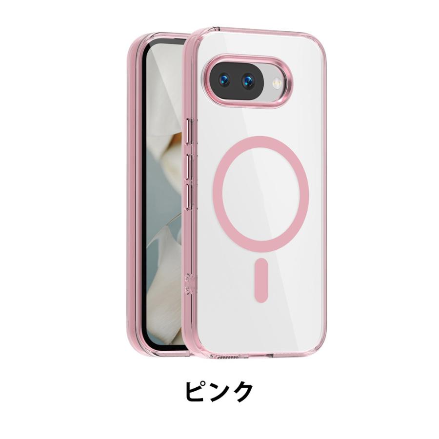 Google（グーグル） ピクセル 9a用の ケース 透明の 耐衝撃 TPU+PC素材