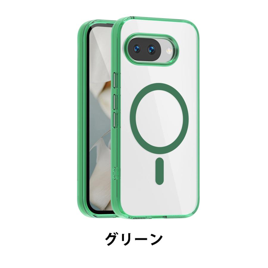 Google（グーグル） ピクセル 9a用の ケース 透明の 耐衝撃 TPU+PC素材