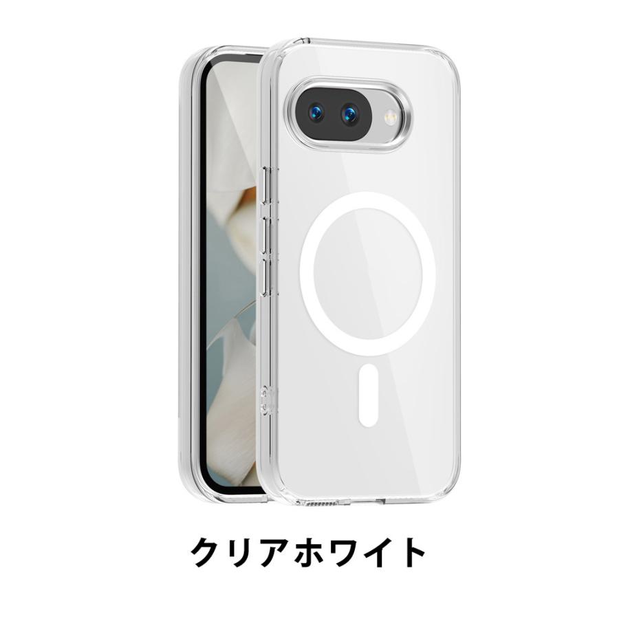 Google（グーグル） ピクセル 9a用の ケース 透明の 耐衝撃 TPU+PC素材