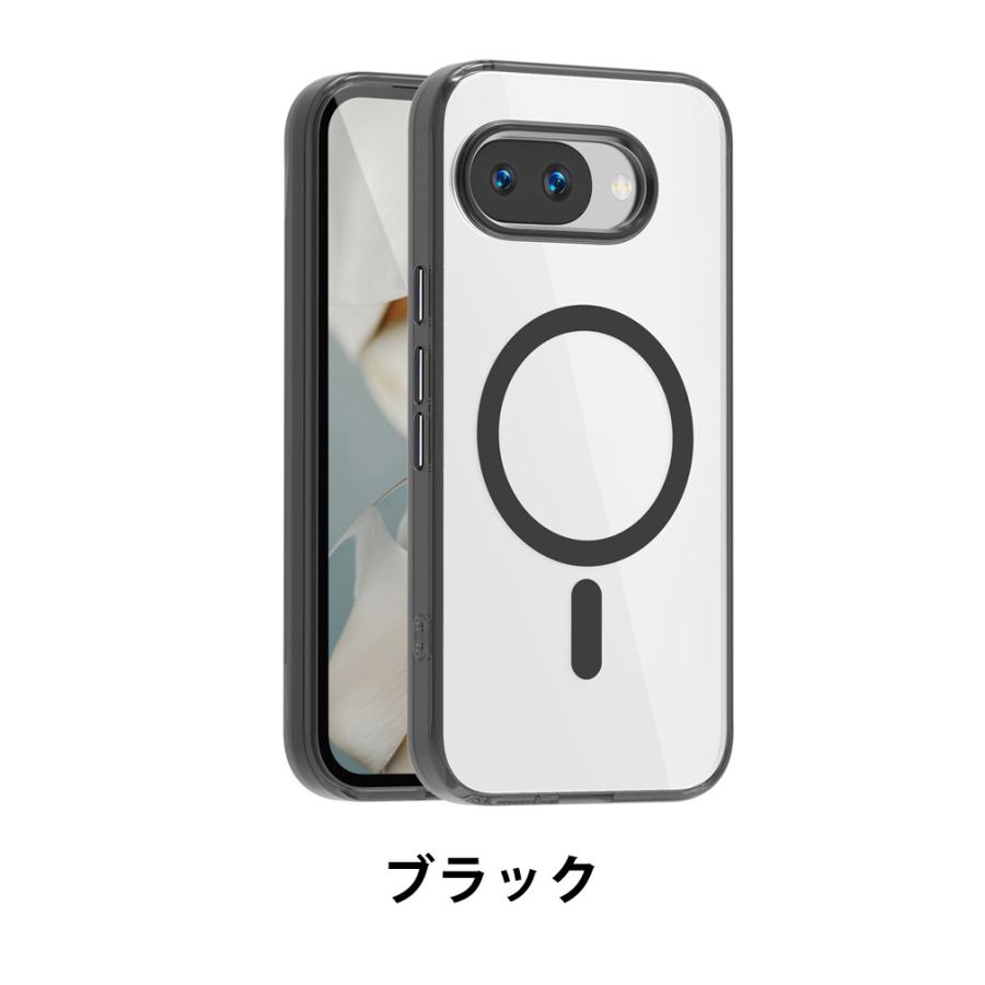 Google（グーグル） ピクセル 9a用の ケース 透明の 耐衝撃 TPU+PC素材