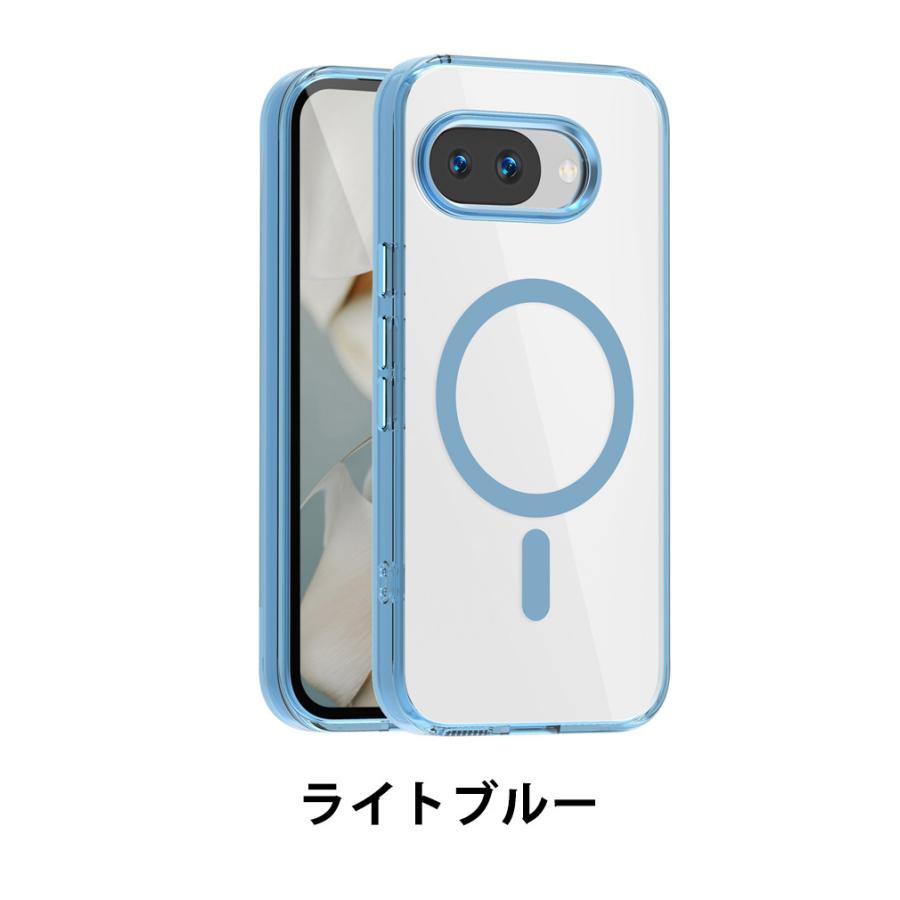Google（グーグル） ピクセル 9a用の ケース 透明の 耐衝撃 TPU+PC素材