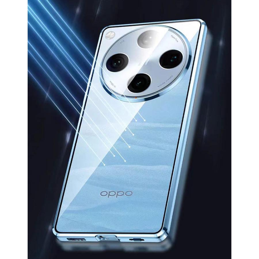 OPPO（オッポ） OPPO Find X8/Find X8 Pro 5G クリアケース 金属