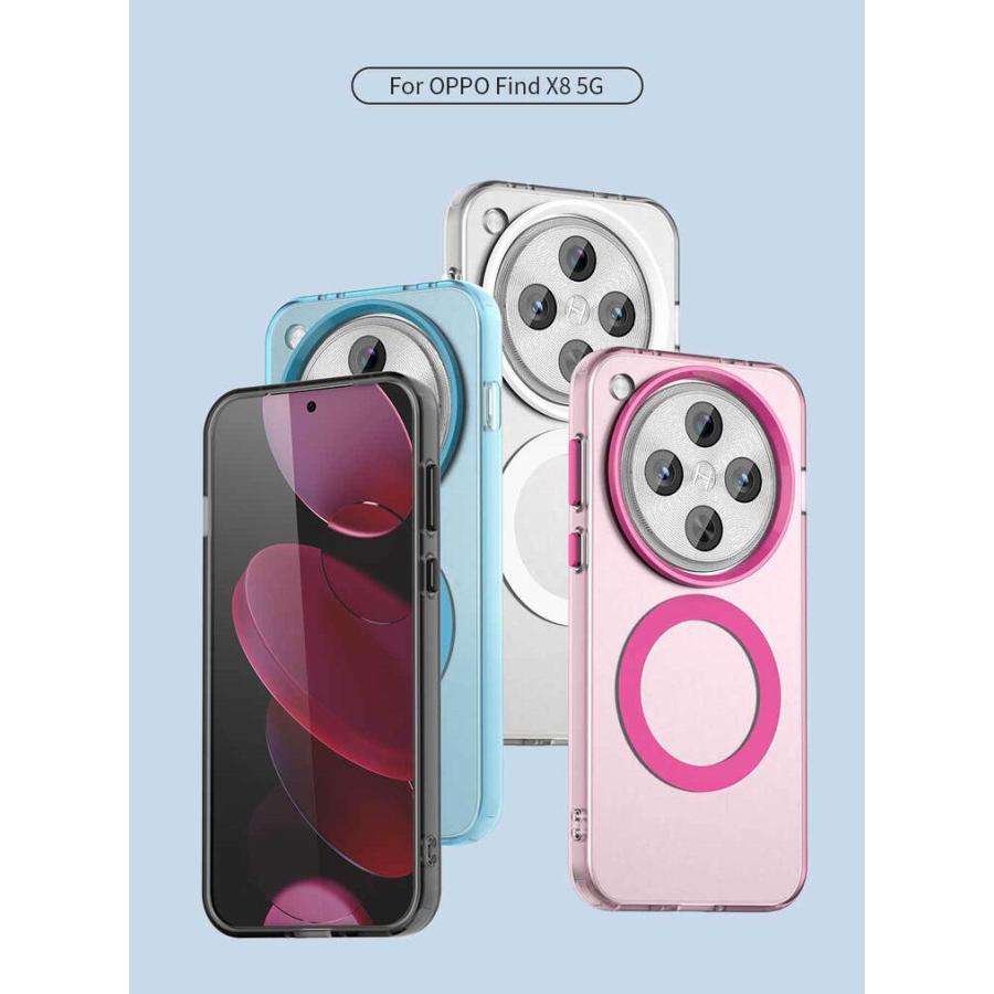 OPPO オッポ Find X8/Find X8 Pro 5G ケース カバー TPU&PC素材 OPPO オッポ Find X8/Find X8 Pro 5G ケース カバー TPU&PC素材