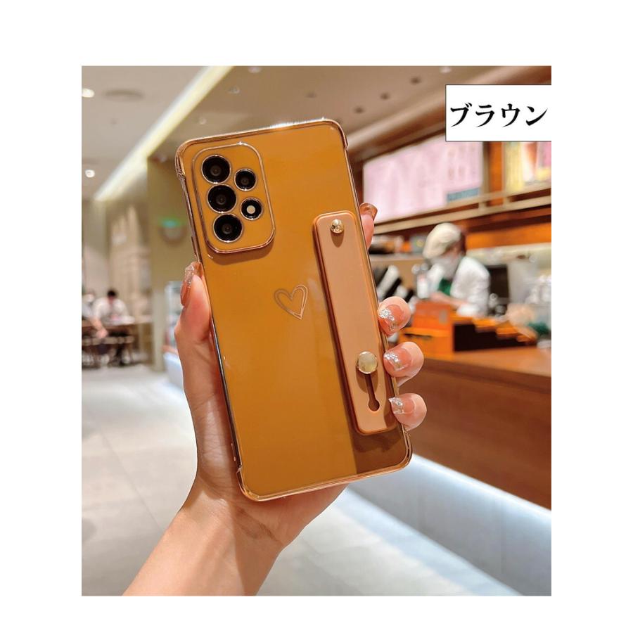 美品Galaxy A53 5G SC-53C docomoカバー強化ガラス3枚付 Samsung Galaxy A53 5G ケース TPU素材 ハート ソフトケース メッキ