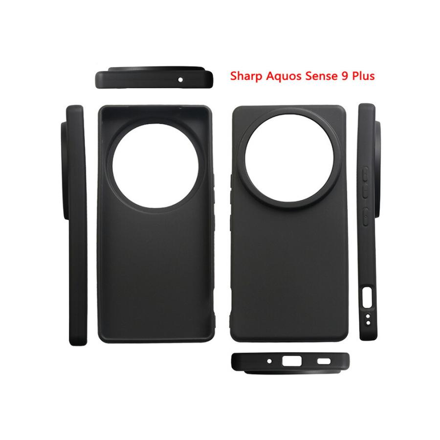 AQUOS シャープ Aquos Sense 9/9 Plus用の衝撃に強いTPU素材 人気 背面
