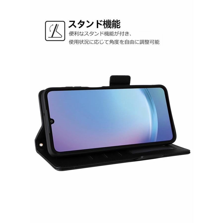 Galaxy samsung A25 5G ケース カバー 手帳型 財布型 TPU&PUレザー