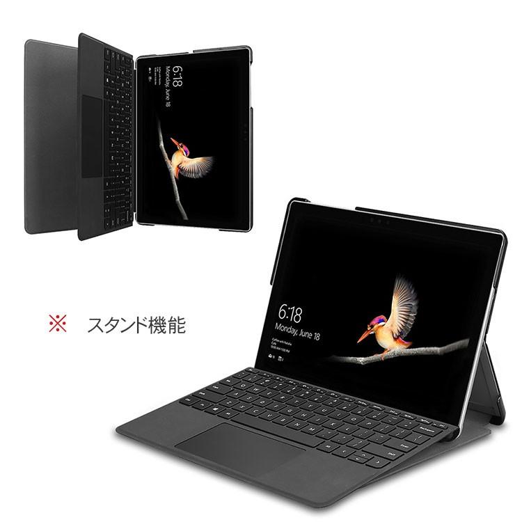 「ポイント」Microsoft Surface Go Surface Go 2 タブレットケース おしゃれ CASE  手帳型カバー スタンド機能 ペンシル収納｜visos-store｜03