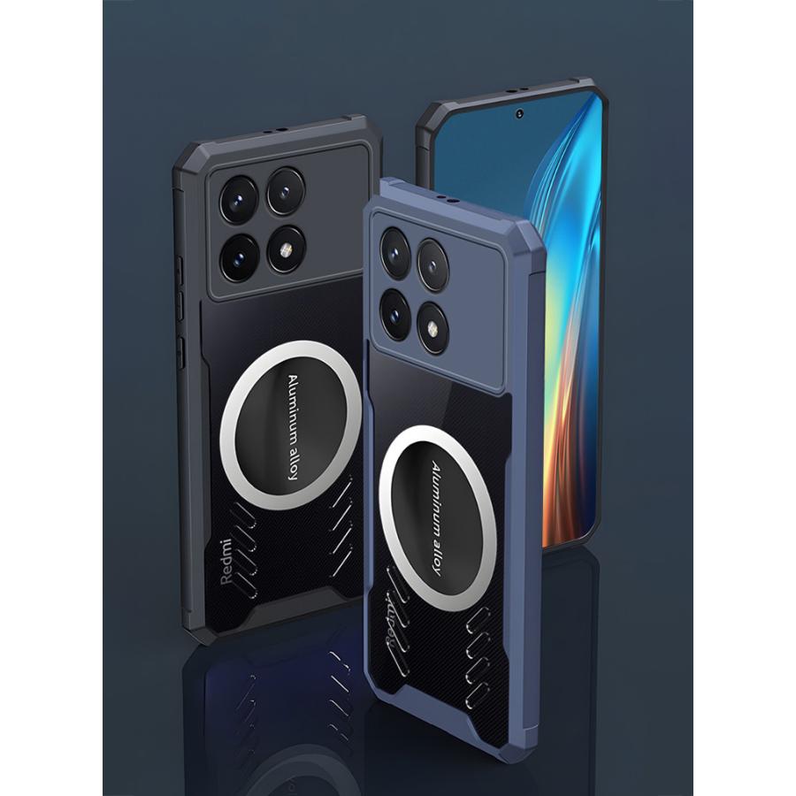 シャオミ Xiaomi POCO F6 Pro ケース TPU&PC素材 スマホ保護ケース