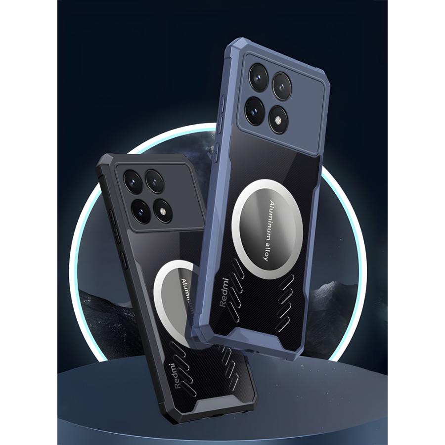POCO F6 Pro 本体 保護フィルム・ケース付き シャオミ Xiaomi POCO F6 Pro ケース TPU&PC素材 スマホ保護ケース