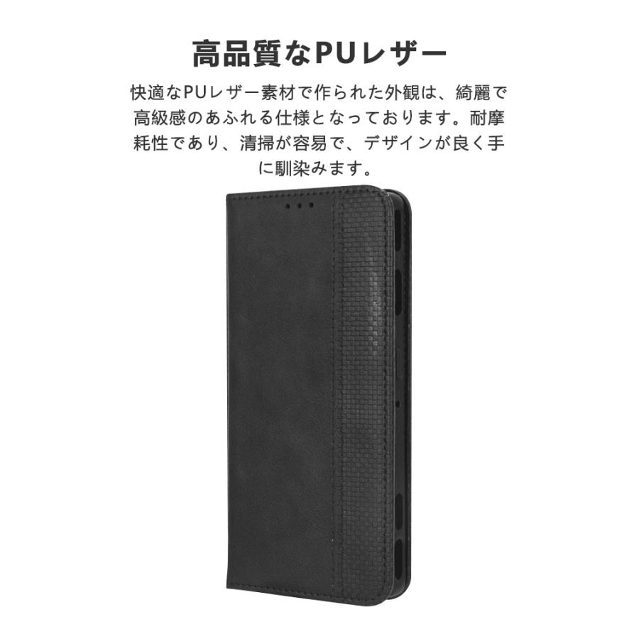 シャオミ Xiaomi Poco X6 Neo/Redmi Note 13R Pro 用のケース TPU&PU レザー 軽量 汚れ防止 スタンド機能 カード収納 手帳型カバー CASE 強化ガラス付き｜visos-store｜06
