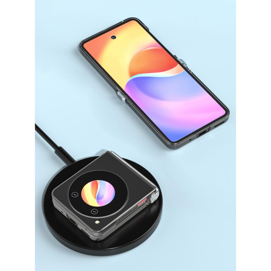 ZTE Libero Flip Nubia 5G クリア ケース 折りたたみ型 PC