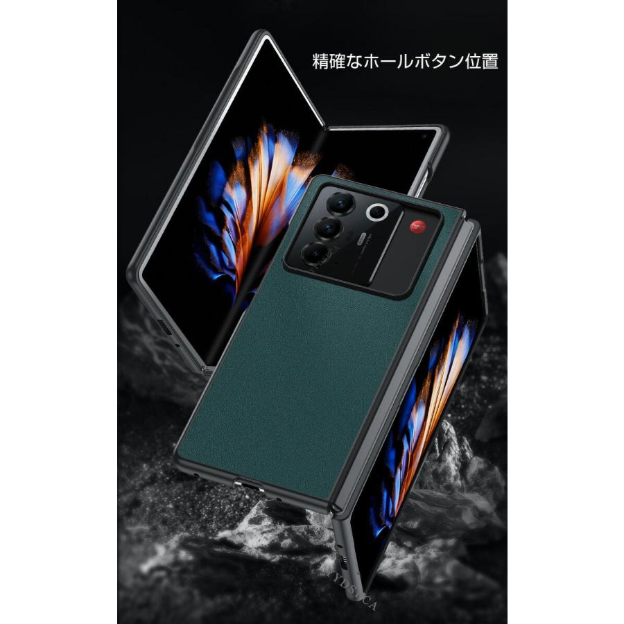 nubia nubia Fold 耐衝撃ケース PUレザー シンプル おしゃれ