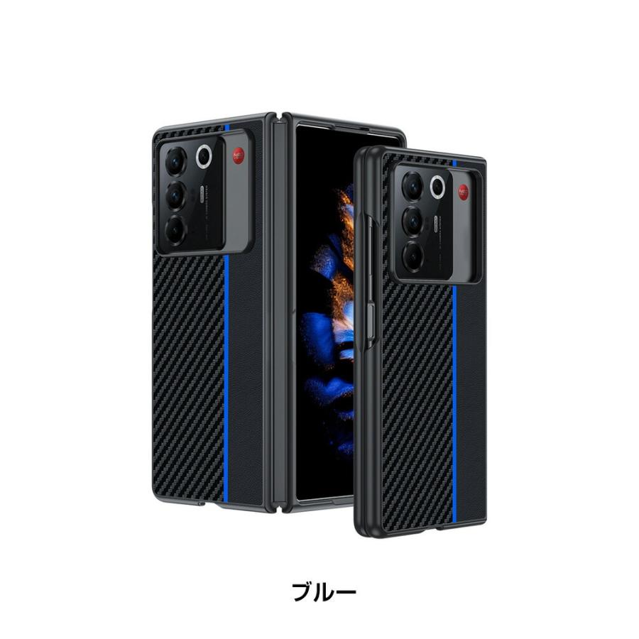 nubia nubia Fold 耐衝撃ケース PUレザー シンプル おしゃれ