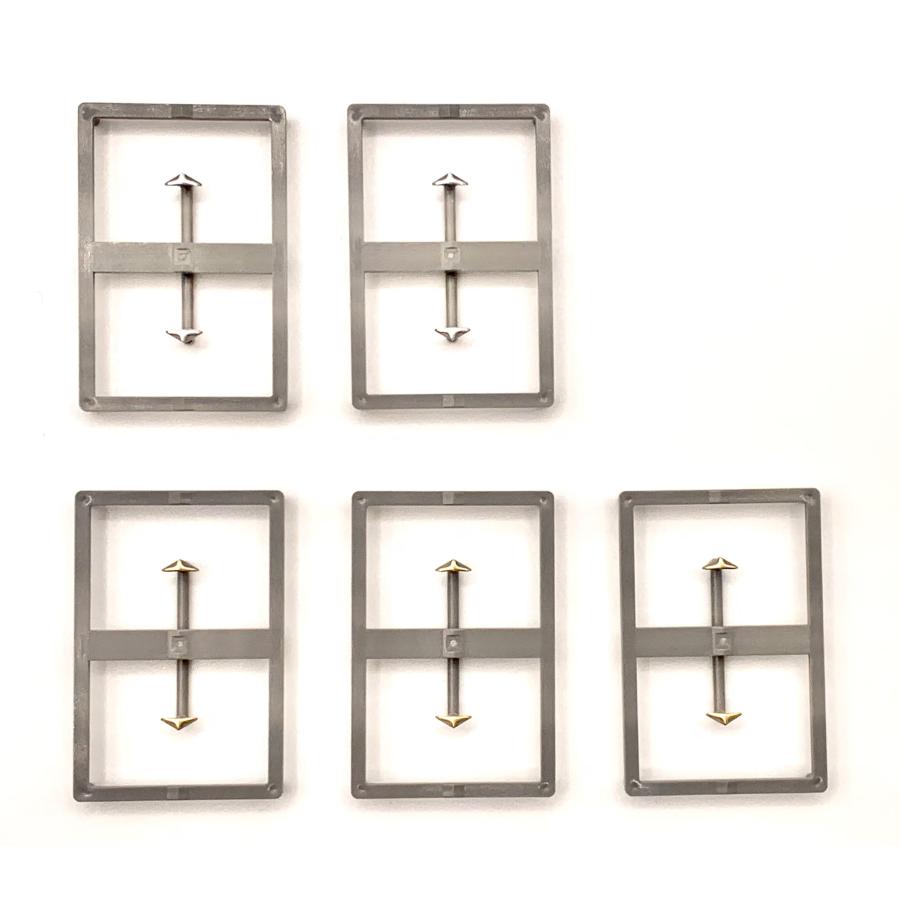 カトー（KATO） PP0827 特急シンボルマーク小（金×3・銀×2）セット