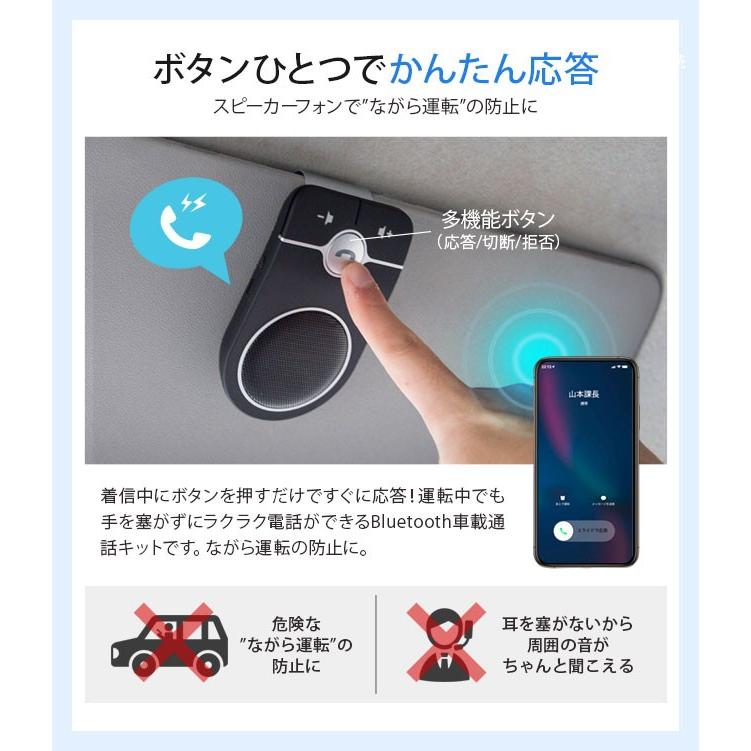 宅配便送料無料 ハンズフリー 車載通話キット Bluetooth ハンズフリー ワイヤレス 車載 車載用 スマホ ながら運転 1007 164 Vitaヤフー店 通販 Yahoo ショッピング