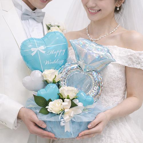 結婚祝い・ウェディングギフトに】ティファニーブルー バルーン