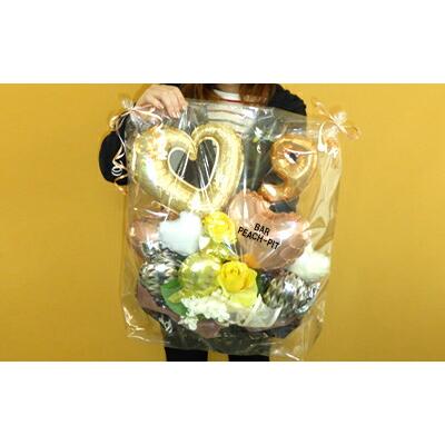 周年祝い 周年記念 記念品 お祝い プレゼント 花以外 スタンド 贈り物 人気 フラワー 名入れ ゴールドハートアニバーサリー バルーンギフト | ブランド登録なし | 16