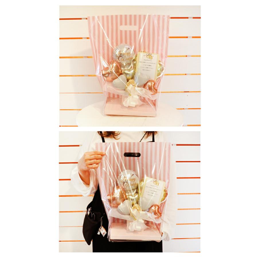 結婚祝い プレゼント バルーンギフト おしゃれ 雑貨 結婚式 バルーン電報 祝電 花 可愛い サプライズ フラワー 会場直送 欠席 お詫び 装飾 バルーンアレンジ　 | ブランド登録なし | 10