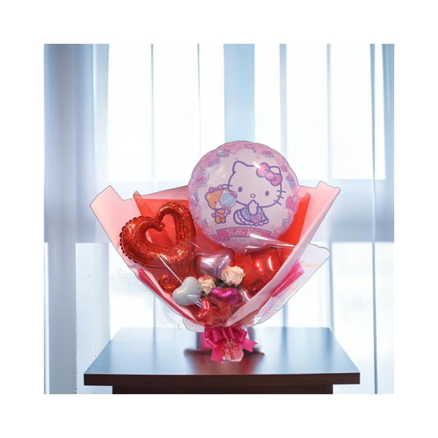 誕生日 送別会 発表会 推し活 推しギフト バースデイ 結婚祝い 卒業祝い 入学祝い 引越祝い プレゼント ダンス サンリオキティちゃんスタンディングバルーン花束 | ブランド登録なし | 10