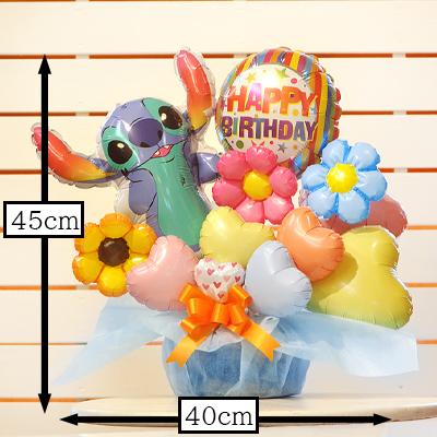 ディズニー リロ アンド スティッチ バルーンギフト 結婚 開店 周年 誕生日 退職 出産 長寿 卒業祝い お見舞い スティッチバルーン | ブランド登録なし | 22