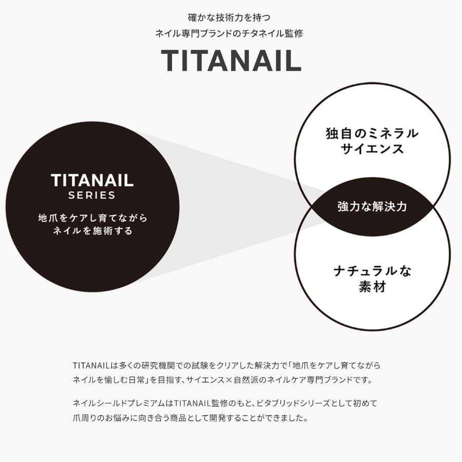公式 ビタブリッド ネイルシールドプレミアムTITANAIL監修 手足爪ケア