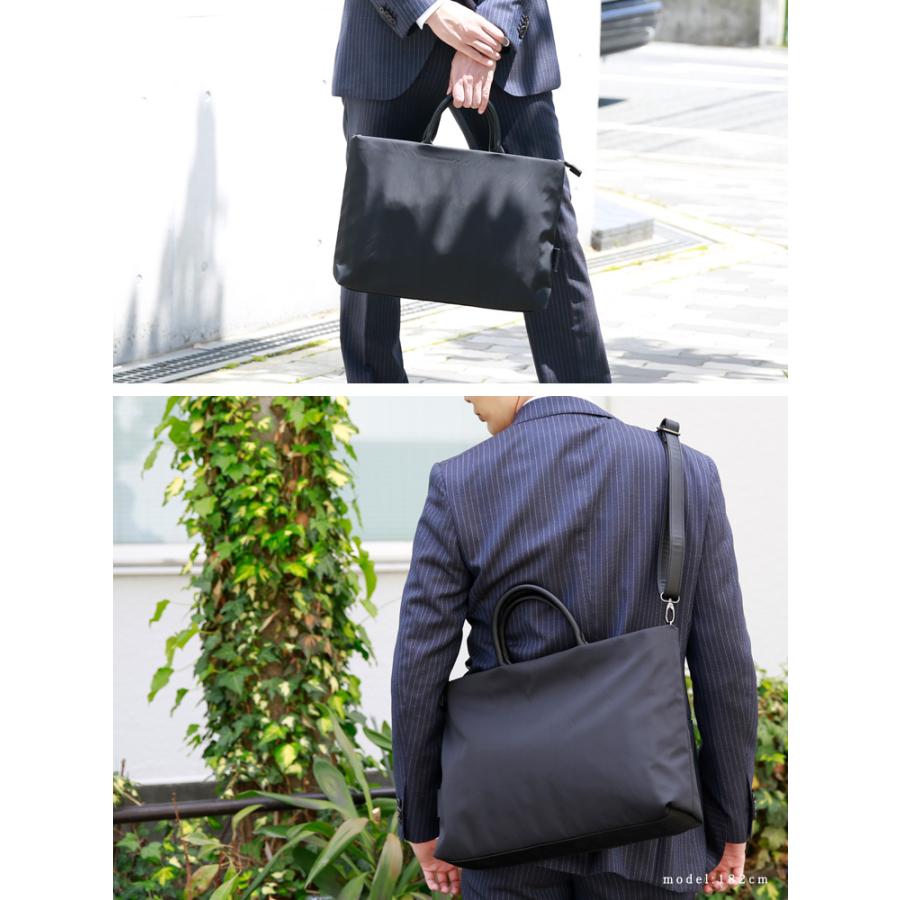 ビジネスバッグ ブラック ナイロン レザー 14ポケットナイロンボストンバッグ[品番：VI000007398]｜Vita