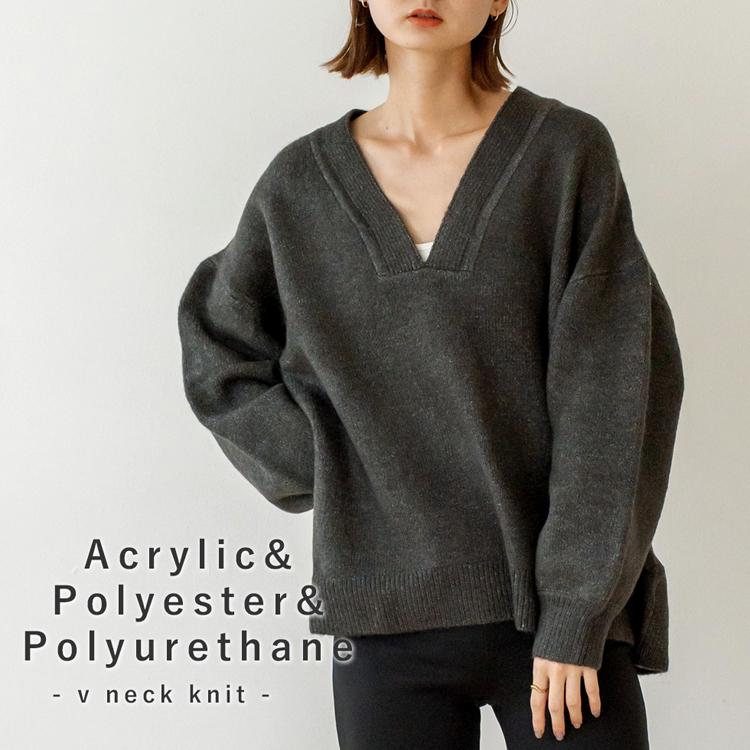 VitaFelice Vネックニット レディース トップス プルオーバー VitaFelice Vネックニット レディース トップス プルオーバー