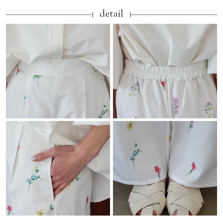 VitaFelice（ヴィータフェリーチェ） ワイドパンツ レディース 花柄