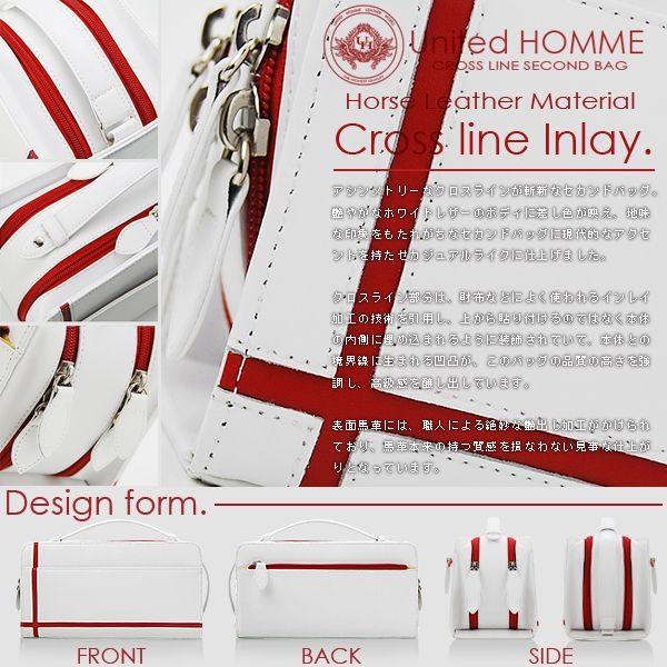 セカンドバッグ メンズ United HOMME ユナイテッドオム 馬革 ゴルフ用 シンプル おしゃれ 大人 収納 小物入れ bmld-uh-2175 aroco/アロコ