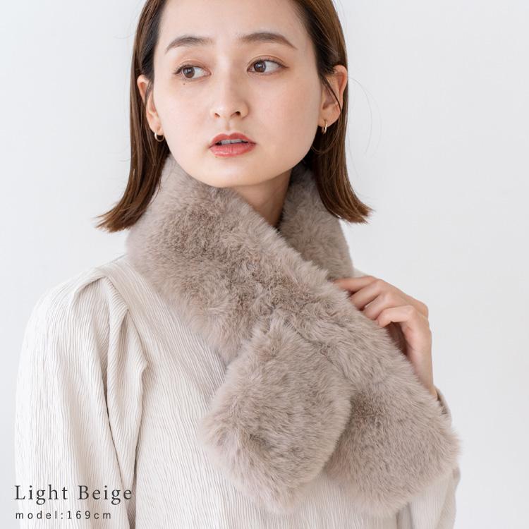 VitaFelice ファー レディース ティペット マフラー フェイク