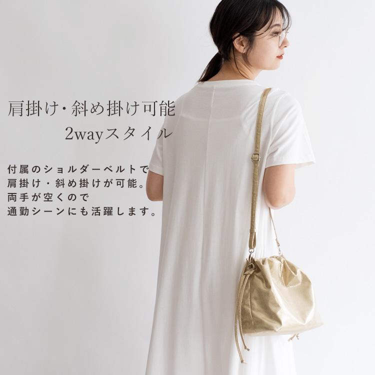 VitaFelice 巾着バッグ レディース ショルダーバッグ トレンド 2way