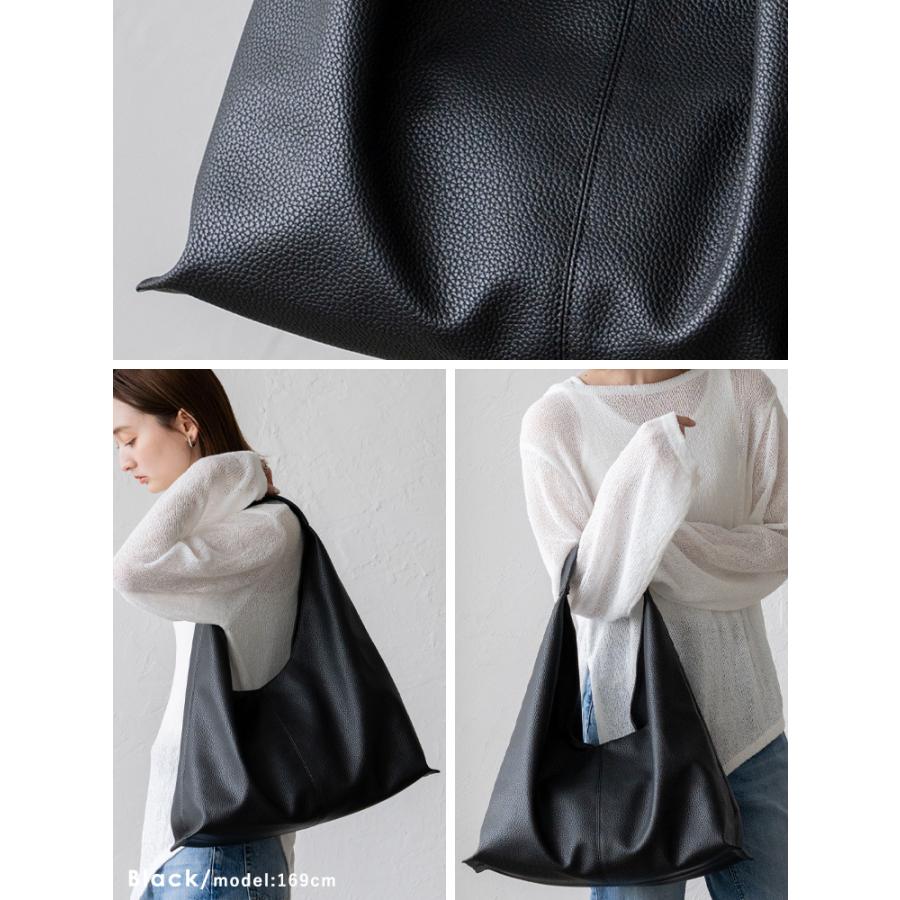 トートバッグ レディース A4  通勤 軽量 肩掛け 大きめ  柔らかい 三角トートバッグ 底板付き ビッグバッグ inb-10153p aroco/アロコ