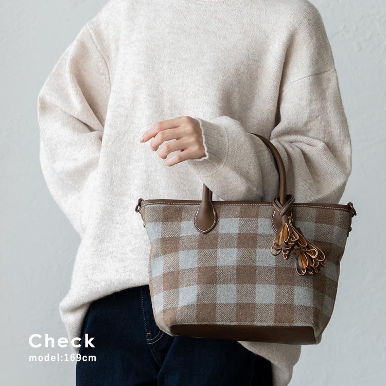 beeden MINI B LOGO BAG チェック ハンドバッグ VitaFelice トートバッグ レディース 小さめ ハンドバッグ