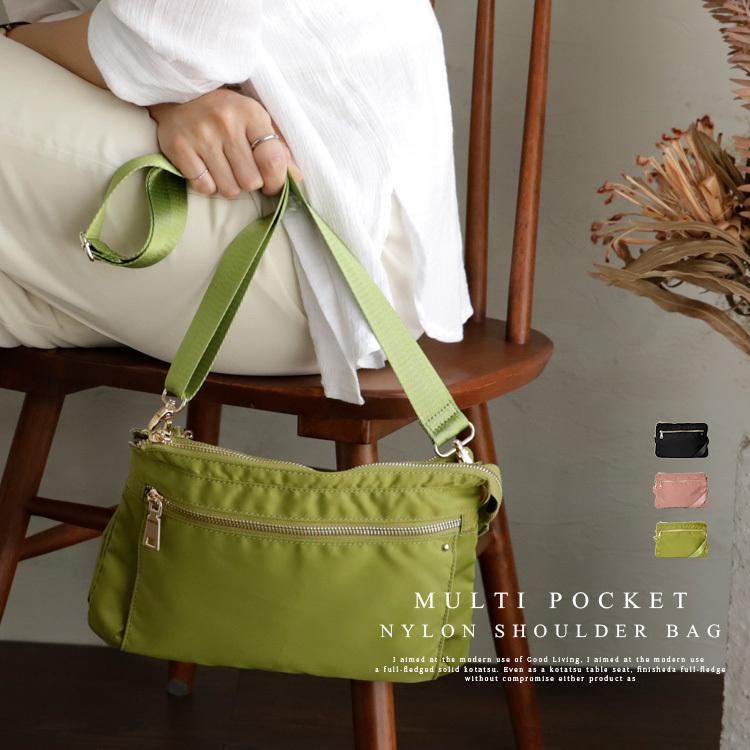 ショルダーバッグ レディース 斜めがけ ナイロン 小さめ 軽い 2way ミニバッグ クラッチバッグ 3スペース収納 ファスナー付き Inb z Depral デプラル Inb z Vitafelice ヤフー店 通販 Yahoo ショッピング