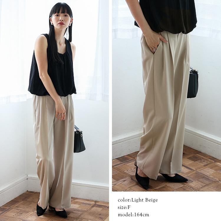 No Rule No Line sale スラックス レディース 夏 センタープレス