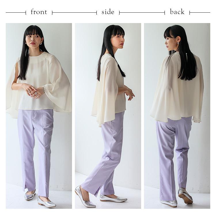 スリットスリーブシャツ No Rule No Line sale ブラウス レディース トップス スリットスリーブ