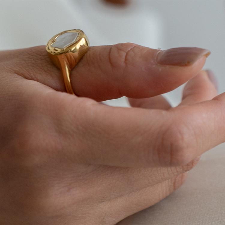 VitaFelice（ヴィータフェリーチェ） 指輪 レディース ステンレス k18