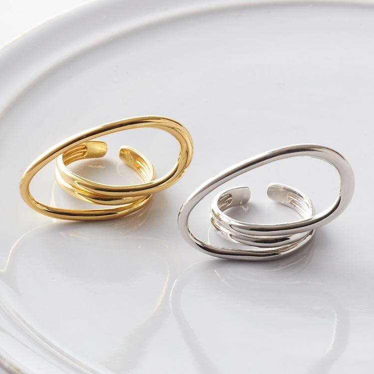 VitaFelice 指輪 レディース シルバー925 2重 リング 12号 13号 14号