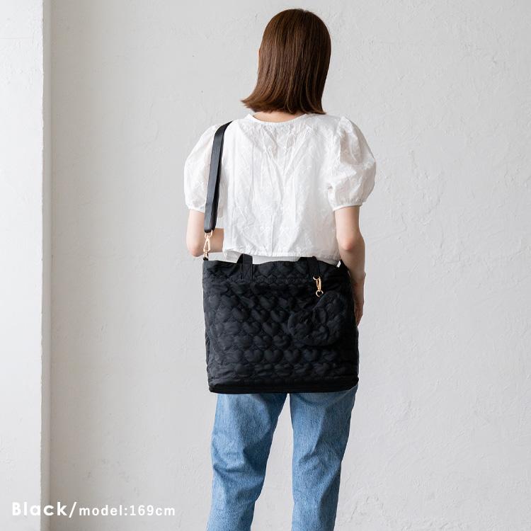 極美品 未使用 25SS ブラック キルティング バッグ~~~ VitaFelice（ヴィータフェリーチェ） トートバッグ レディース 大きめ