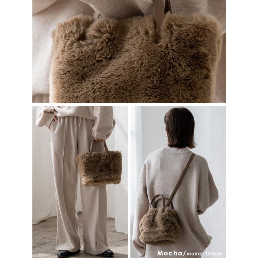 バケット型ファーハンドバッグ SNIDEL（スナイデル） ハンドバッグ ファーバケットバッグ : ZOZOTOWN