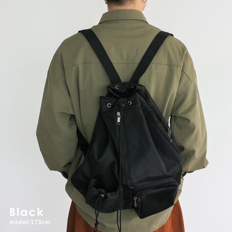 猫耳帽子　リュック　一点もの　　ナップサック　サイケ　ヒッピー　手編み☺︎ VitaFelice（ヴィータフェリーチェ） ナップサック レディース