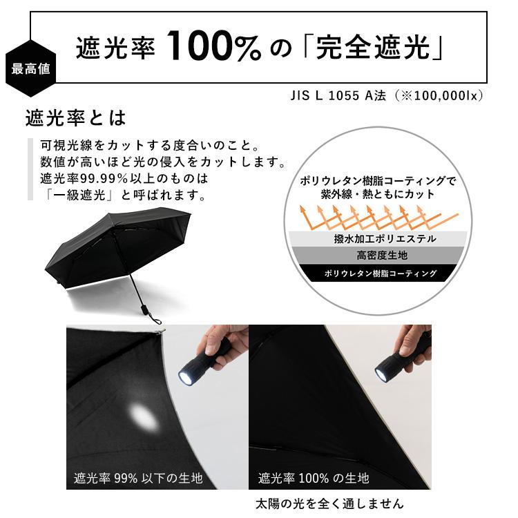 VitaFelice（ヴィータフェリーチェ） 日傘 完全遮光 折りたたみ 安全