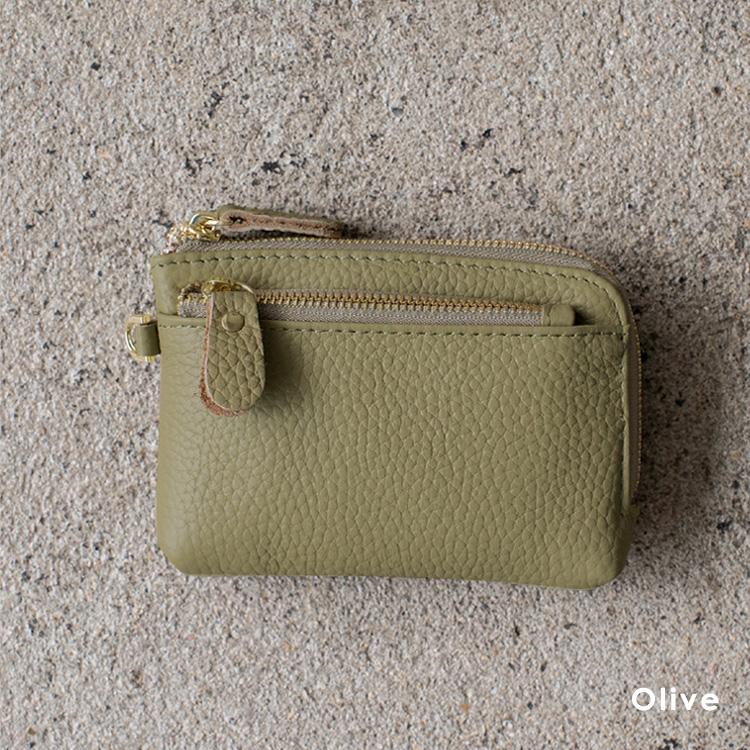 VitaFelice マルチケース レディース 本革 多収納 キーリング