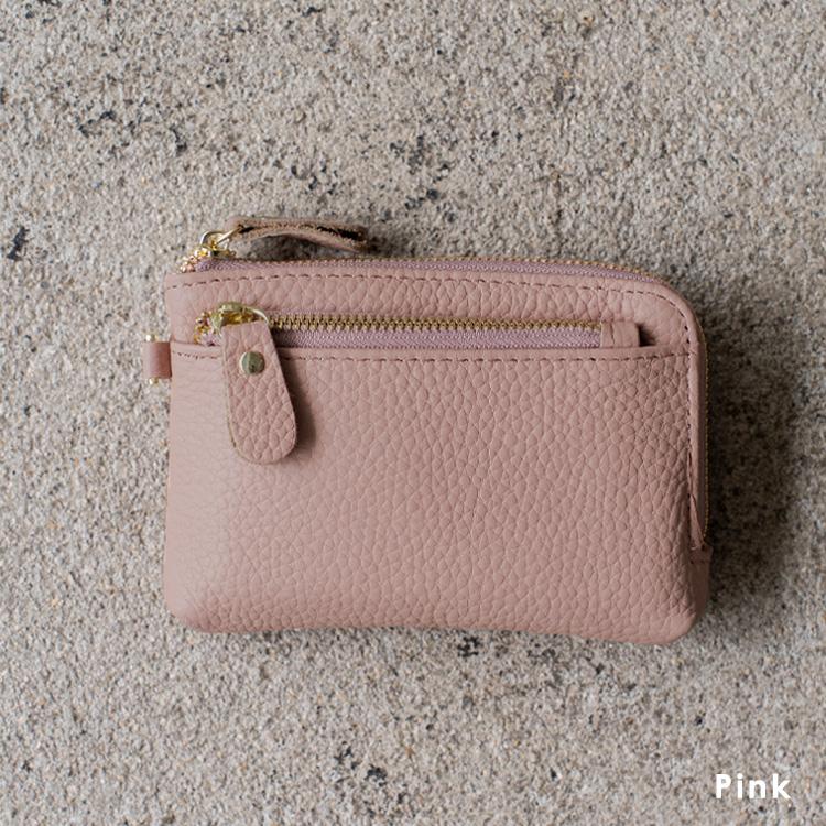 VitaFelice マルチケース レディース 本革 多収納 キーリング