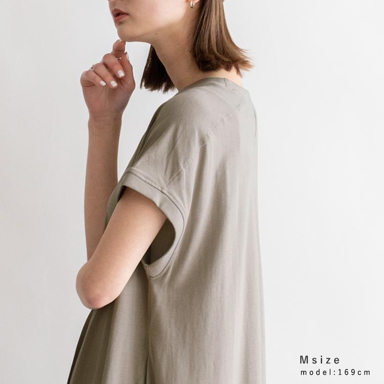 VitaFelice ワンピース レディース 半袖 ワンピ aライン コットン 綿