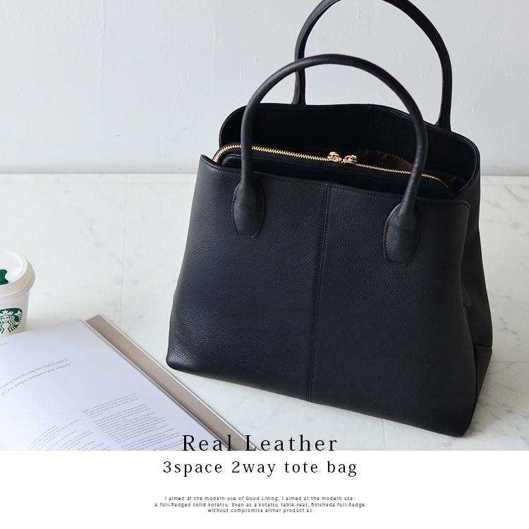 VitaFelice トートバッグ レディース 大きめ 本革 レザー 2way